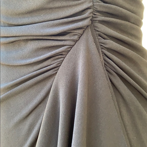 White House Black Market Black Ruching Sleeveless Lined Dress - Picture 7 of 11